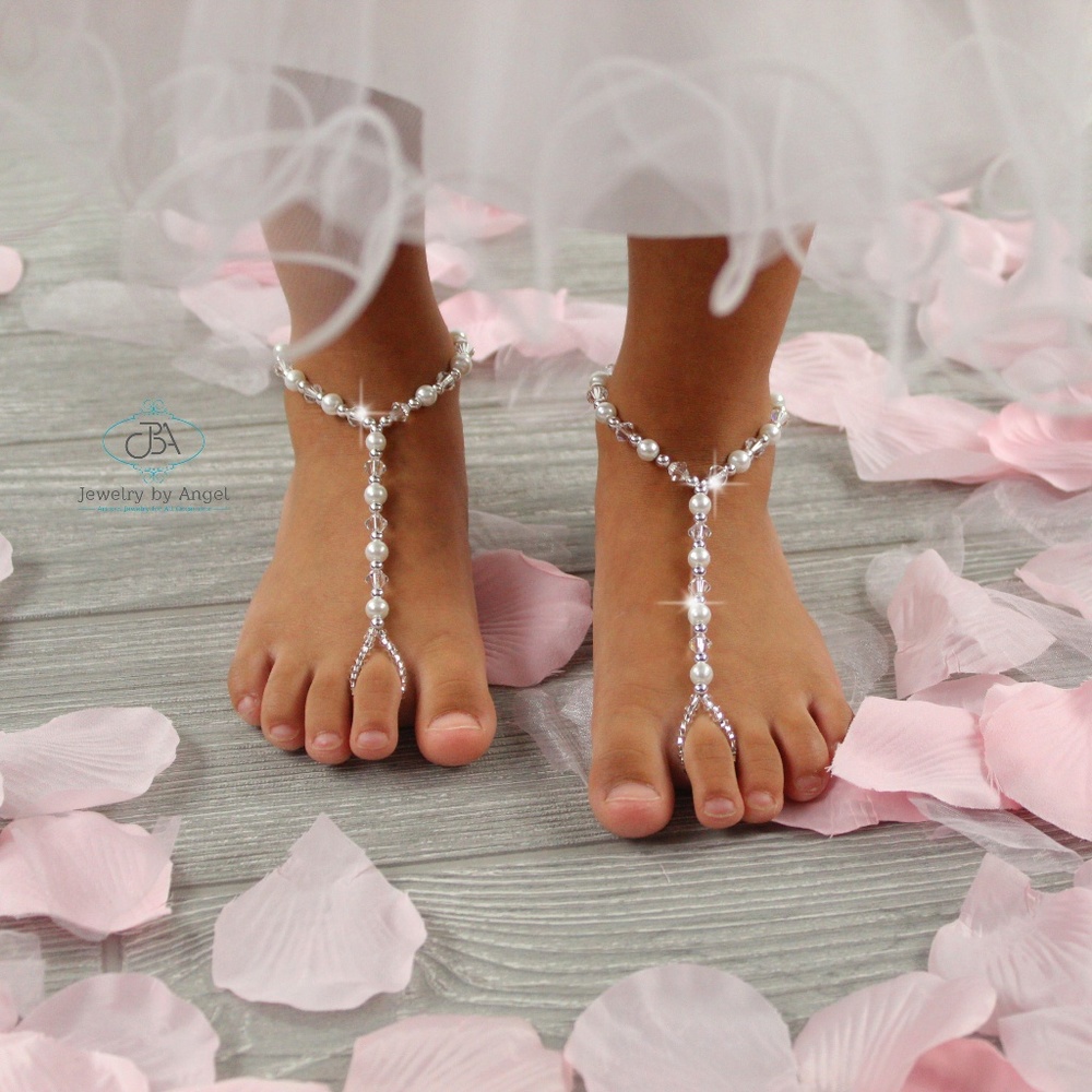 Wedding Barefoot Sandals Baby Barefoot Sandals